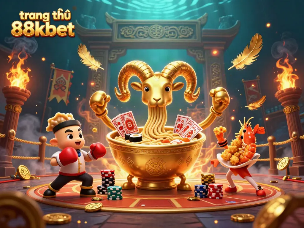 Engaging gaming scene featuring characters from trang chủ 88kbet in a vibrant casino environment.