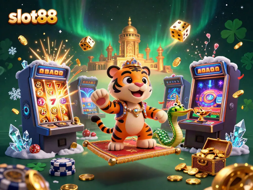 Experience thrilling wins at slot88 with vibrant jackpot explosions and captivating casino elements.