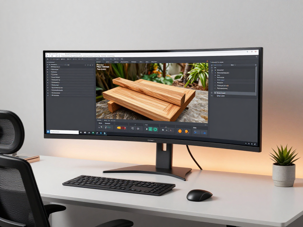 Holzwurm-Entfernung mit fortschrittlicher Software für Holzbehandlung in einem modernen Technologieumfeld.