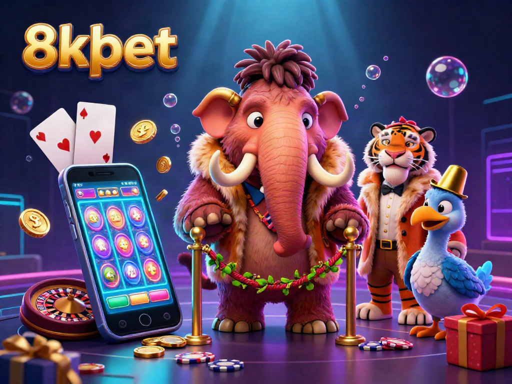 8xbet casino bouncer checking IDs at the door, surrounded by vibrant gaming elements.