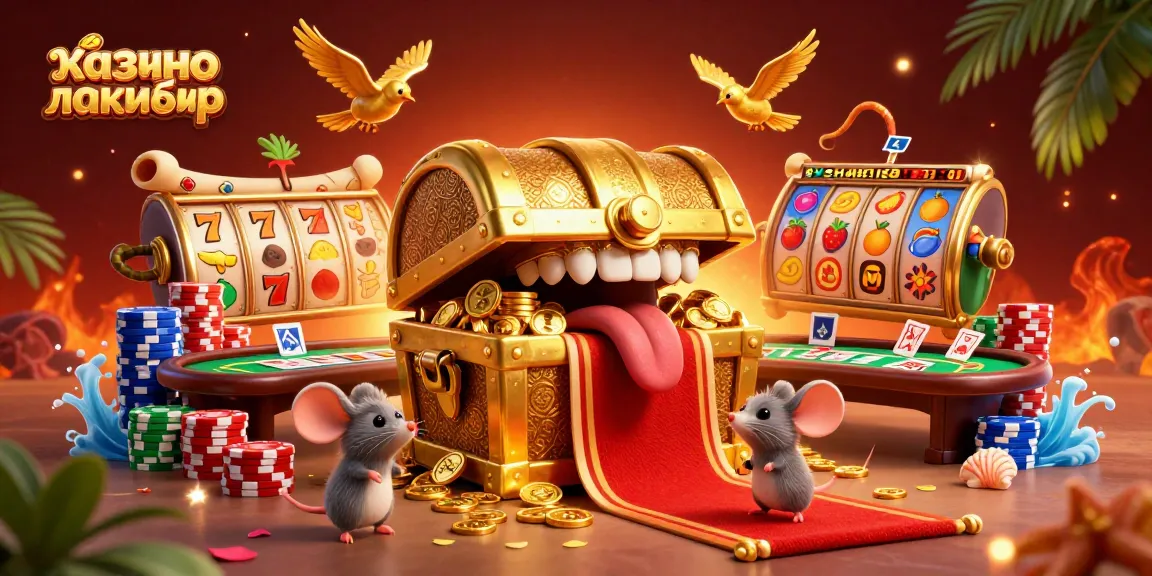 Engage with казино лакибир's vibrant 3D illustration showcasing adventure, excitement, and winning potential.